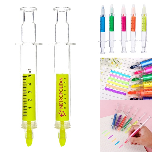 [SH8395] Doc's Syringe Multi Color Neon Highlighter. SH8395