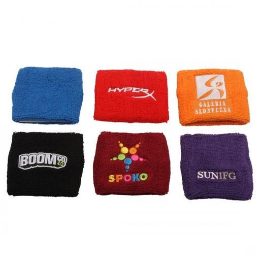 [WC3414] Embroidery Sports Terry Cotton Wristband Sweatband
