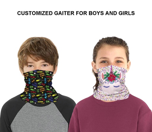 [CV7255] Full Color Gaiter Face Mask - Youth Size
