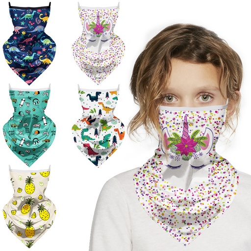 [CV7262] Full Color Gaiter Face Mask - Youth Size - w/ Ear Loops