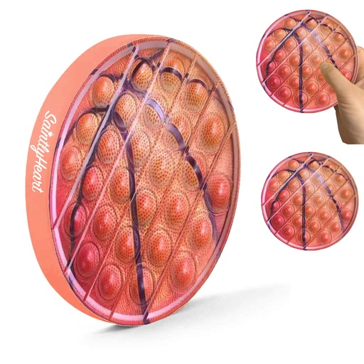 [ST6032] Pop It Fidget Toy - Basketball Shaped Full Color. ST6032