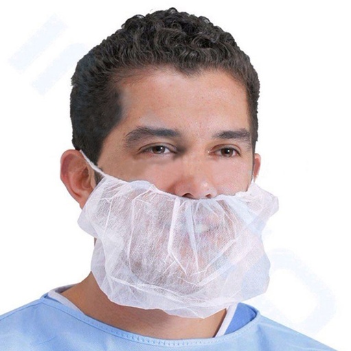 [CV3180] Disposable Beard Cover 18" w/ Earloops