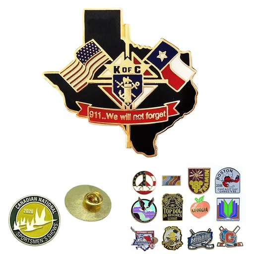 [224994_PWB5834] Custom Soft Enamel Iron Lapel Pin - 1". More sizes available. PWB5834