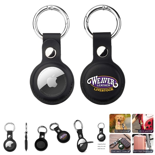 [PWB632] Original Apple Airtag Leather Case - Full-Color
