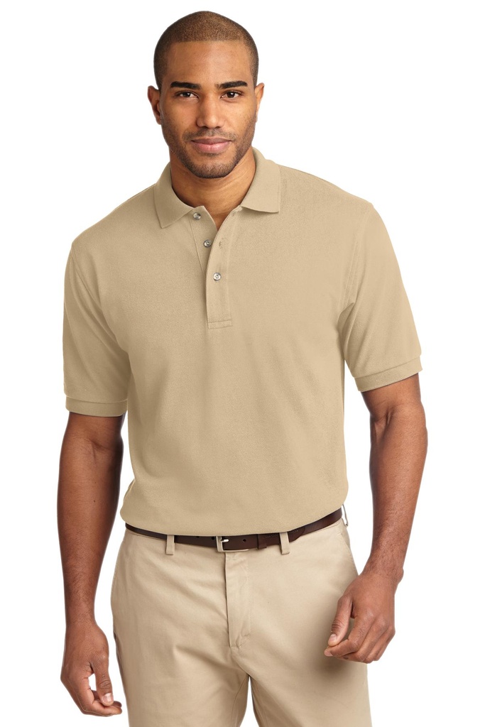 Embroidery Port Authority® Heavyweight Cotton Pique Polo.  Archived