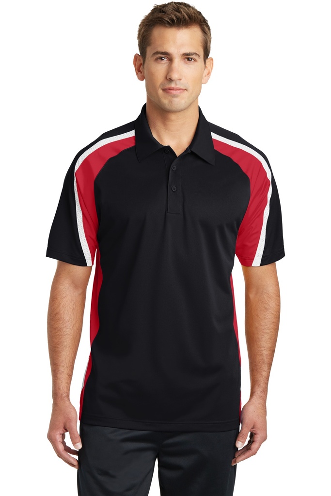 Embroidery Sport-Tek® Tricolor Micropique Sport-Wick® Polo.  Archived