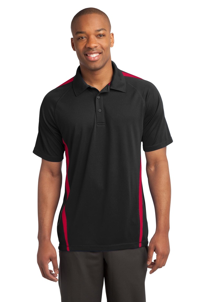 Embroidery Sport-Tek® PosiCharge® Micro-Mesh Colorblock Polo.  Archived
