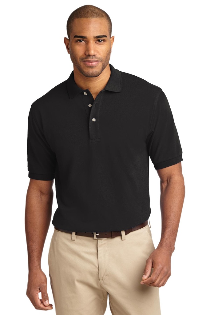 Embroidery Port Authority® Tall Heavyweight Cotton Pique Polo.  Archived