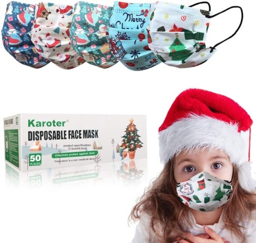 [CV2022] Children Size 3 Ply Face Mask - Christmas Designs. CV2022