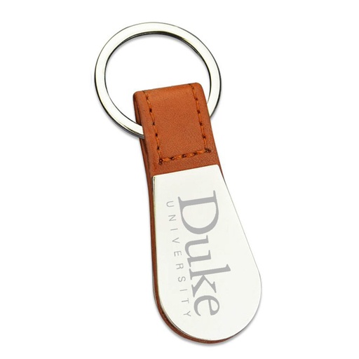 [KC9822] Envi Leatherette Key Tag W/ Metal Plaque. KC9822