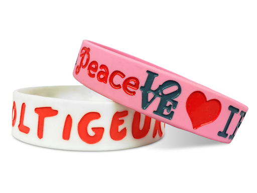 [SB2518] Sprinters 3/4" Custom Silicone Bracelet - Colorful