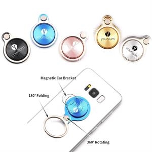 [PH8855] Steel 360 Engraved Mobile Phone Grip Holder And Stand