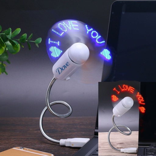 [HF9548] LED Custom Message Fan - USB Powered