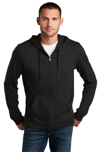 [DT1100] Screen Print District® Jersey Full-Zip Hoodie