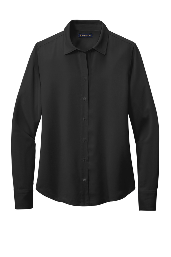 Embroidery Port Authority® Ladies 3/4-Sleeve Carefree Poplin Shirt. Archived