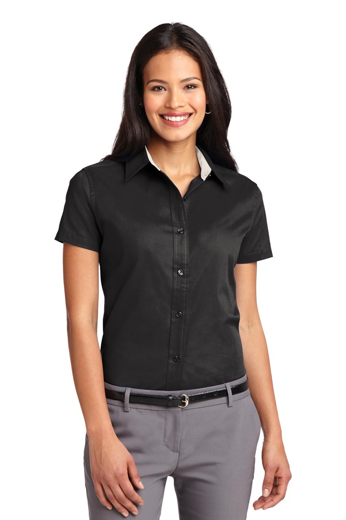 Embroidery Red House ® Slim Fit Nailhead Non-Iron Shirt. Archived