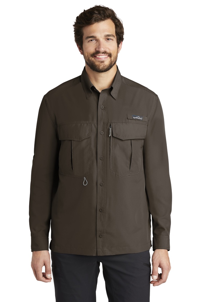 Embroidery Eddie Bauer® - Long Sleeve Performance Fishing Shirt. Archived