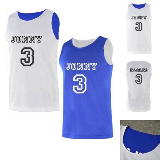 [BU2077] Reversible Personalized Basketball Jersey