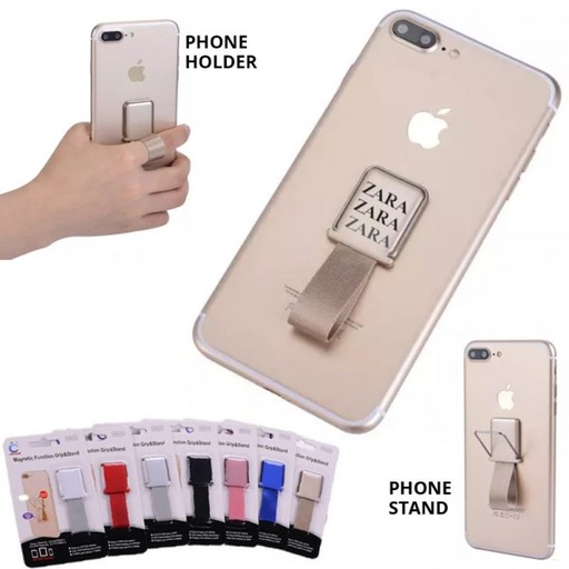 [PH5292] Washington Metal Phone Strap Grip Holder And Stand