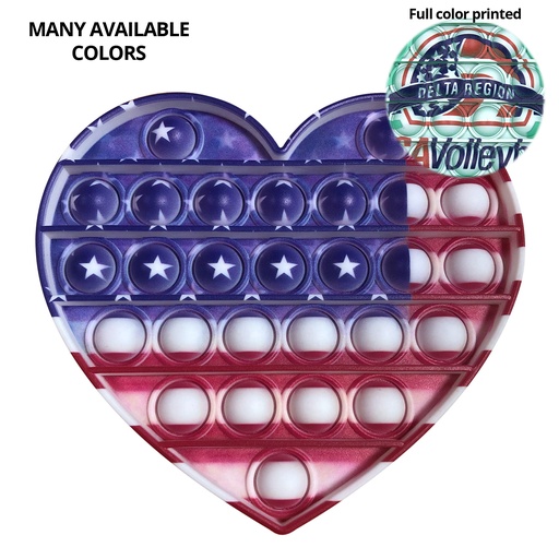 [ST6006] Pop It Fidget Toy - Heart Full color