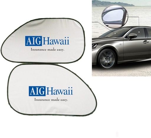 [SS9396] Car Front Seats Window Sun Shades W/ Suction Cups - Set Of 2