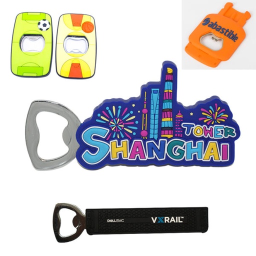 [CB2825] Custom Made 3D PVC Bottle Opener Any Shape Or Color