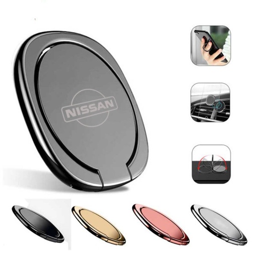 [PH8355] 360 Engraved Mobile Phone Ring Grip Holder And Stand - Round