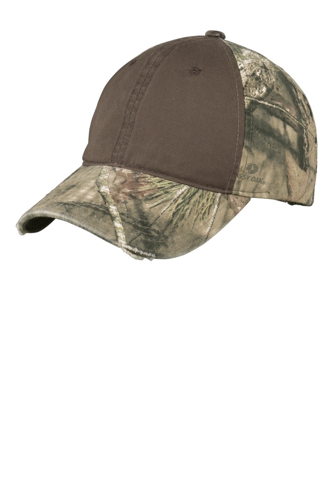 Embroidery Port Authority® Camo Cap with Contrast Front Panel.  Archived