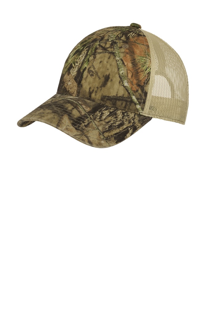 Embroidery Port Authority® Unstructured Camouflage Mesh Back Cap.  Archived