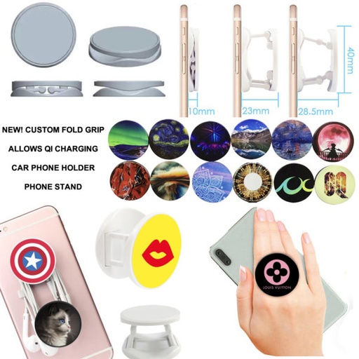 [PH8768] Lincoln Legs Round Phone Stand And Grip Holder