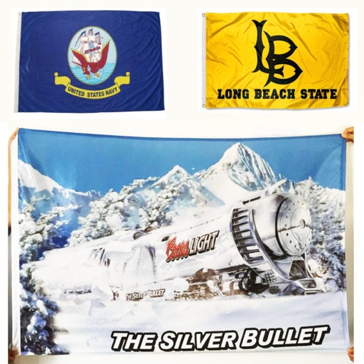 [CF7520] Full Color Custom Flag - 4' X 3'. CF7520