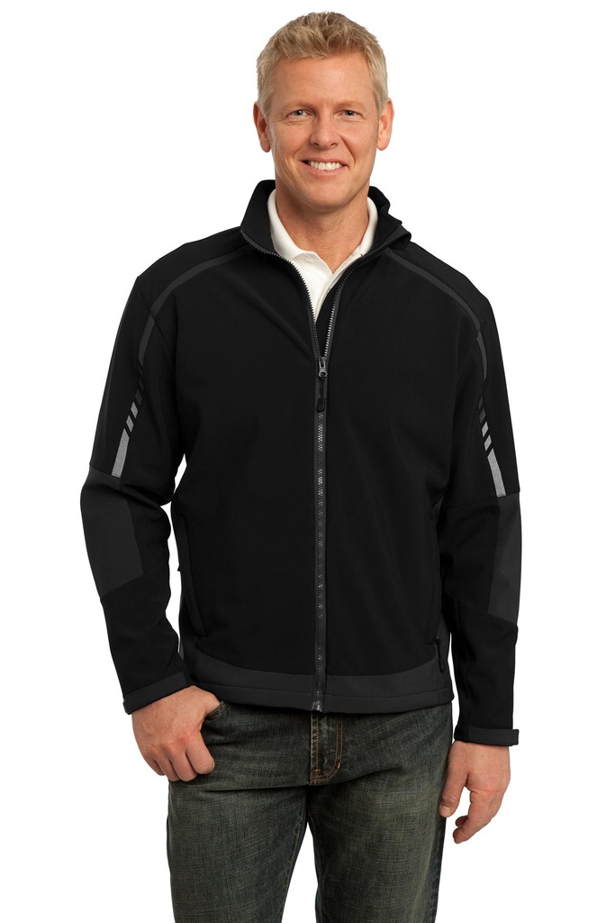 Embroidery Port Authority® Embark Soft Shell Jacket.  Archived