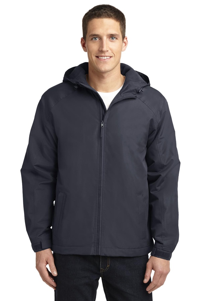 Embroidery Port Authority® Hooded Charger Jacket.  Archived