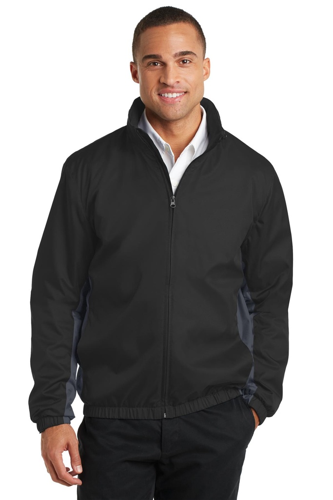 Embroidery Port Authority® Core Colorblock Wind Jacket.  Archived