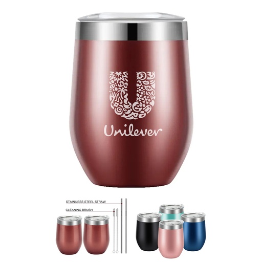 [WB8429] Sip & Chill Stainless Steel Stemless Wine Tumbler 12 oz