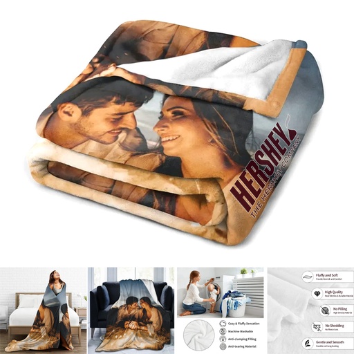 [FB7198] Cozy Fleece - WarmEmbrace Sublimation Fleece Blanket - 30" x 40"