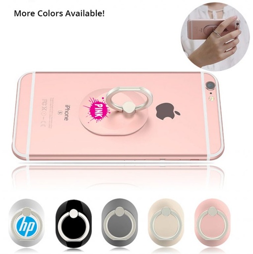 [PH6432] Lincoln Metal Adhesive Cell Phone Ring Grip Holder And Stand