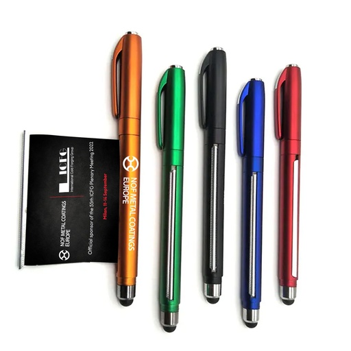 [BP8847] Metallic Banner Pen with Stylus