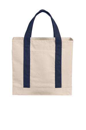 Port Authority Cotton Canvas Two-Tone Tote BG429