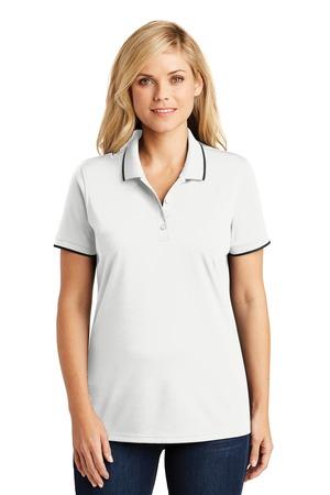 Port Authority Ladies Dry Zone UV Micro-Mesh Tipped Polo. LK111