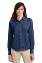 Port & Company - Ladies Long Sleeve Value Denim Shirt. LSP10