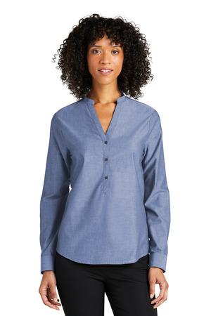 Port Authority Ladies Long Sleeve Chambray Easy Care Shirt LW382