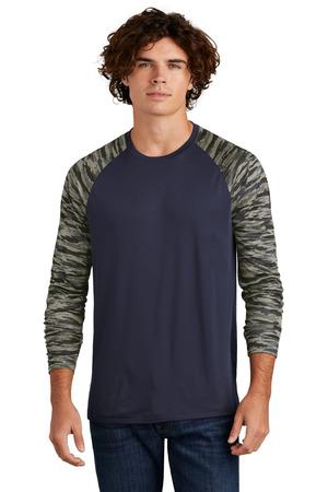 [ST376LS] Sport-Tek Drift Camo Colorblock Long Sleeve Tee ST376LS