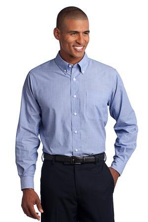 [TLS640] Port Authority Tall Crosshatch Easy Care Shirt. TLS640