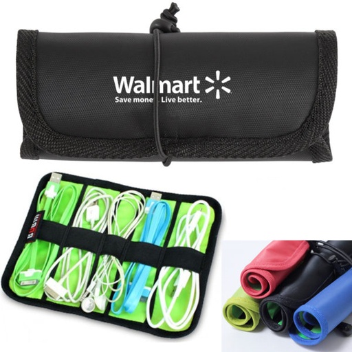 [TC1955] Roll Up Electronic Accessories Organizer Bag