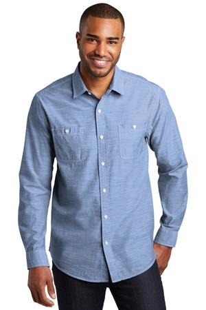 [W380] Port Authority Slub Chambray Shirt. W380