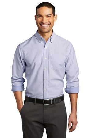 Port Authority SuperPro Oxford Stripe Shirt. W657