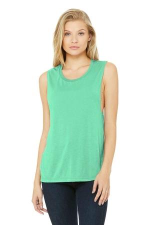 BELLA+CANVAS Women's Flowy Scoop Muscle Tank. BC8803