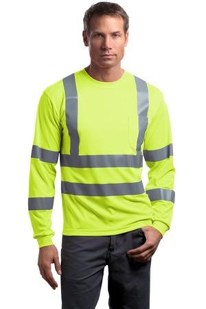 [CS409] CornerStone - ANSI 107 Class 3 Long Sleeve Snag-Resistant Reflective T-Shirt. CS409