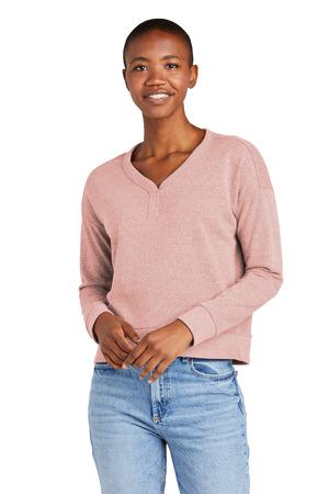[DT1312] District Women's Perfect Tri Fleece V-Neck Sweatshirt DT1312